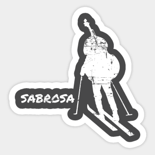 Sabrosa Distressed White Sticker